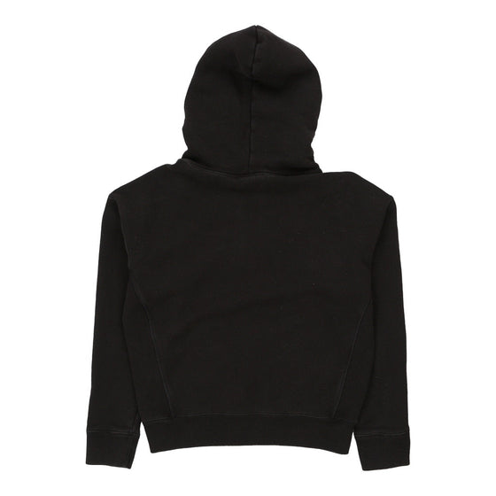 Reverse Weave Champion Spellout Hoodie - Medium Black Cotton Blend hoodie Champion   