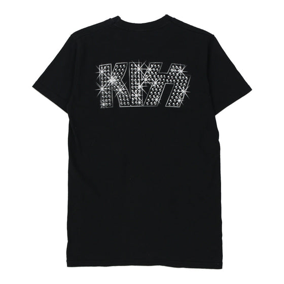 Vintage black Kiss Fruit Of The Loom T-Shirt - mens small