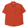 Vintage orange John Baner  Short Sleeve Shirt - mens x-large