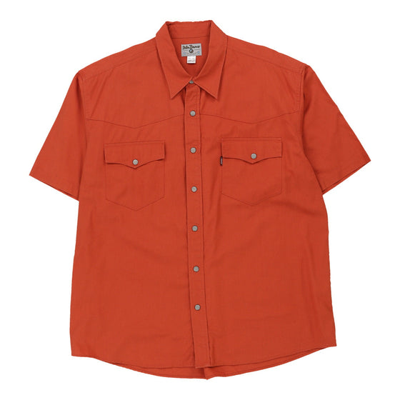 Vintage orange John Baner  Short Sleeve Shirt - mens x-large