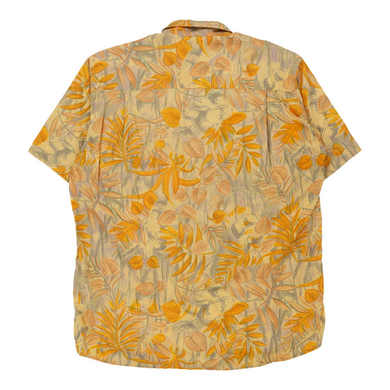 Vintage yellow Vagabond Patterned Shirt - mens large