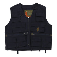  Vintage navy Ceda Gilet - mens medium