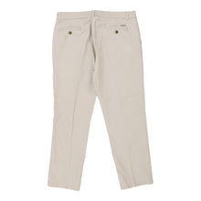  Dickies Trousers - 37W 30L Cream Cotton Blend - Thrifted.com