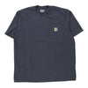 Pre-Loved navy Carhartt T-Shirt - mens x-large