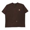 Pre-Loved brown Carhartt T-Shirt - mens x-large