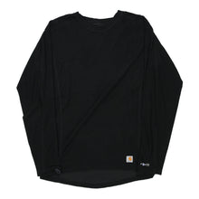  Pre-Loved black Carhartt Long Sleeve T-Shirt - mens large