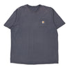 Pre-Loved navy Carhartt T-Shirt - mens xx-large