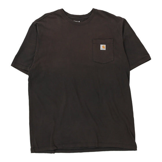 Pre-Loved brown Carhartt T-Shirt - mens x-large