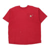 Pre-Loved red Carhartt T-Shirt - mens x-large