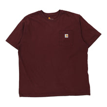  Pre-Loved burgundy Carhartt T-Shirt - mens x-large