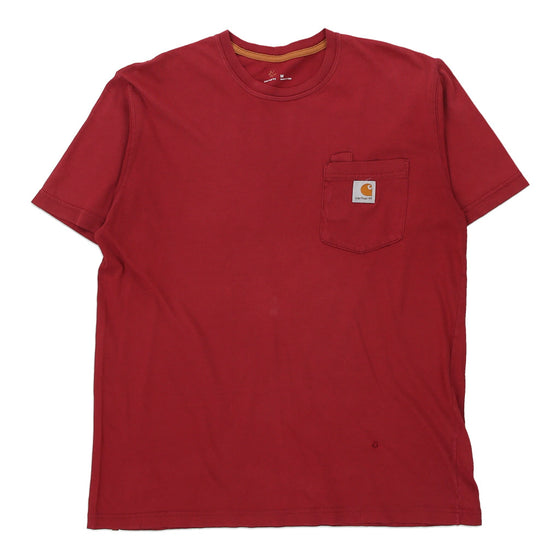 Pre-Loved red Carhartt T-Shirt - mens medium