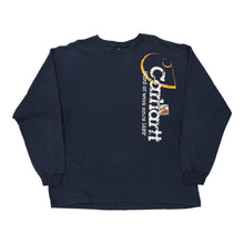  Pre-Loved navy Carhartt Long Sleeve T-Shirt - mens x-large