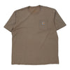 Pre-Loved brown Carhartt T-Shirt - mens xxx-large