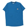 Pre-Loved blue Carhartt T-Shirt - mens medium