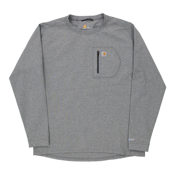 Pre-Loved grey Carhartt Sweatshirt - mens xx-large