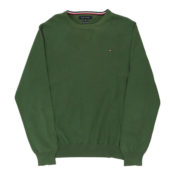 Vintage green Tommy Hilfiger Jumper - mens x-large