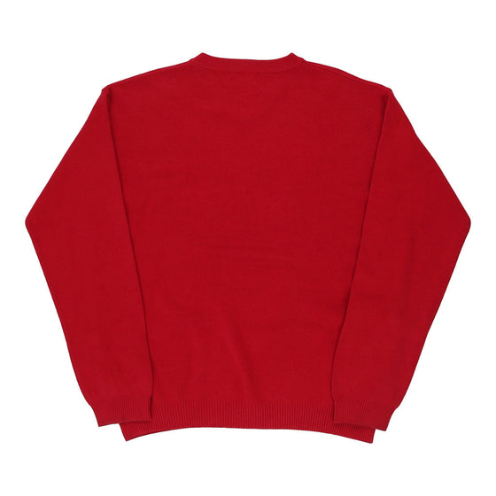 Vintage red Chaps Ralph Lauren Jumper - mens large