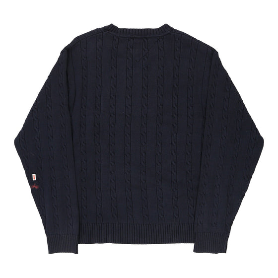 Vintage navy Tommy Hilfiger Jumper - mens x-large