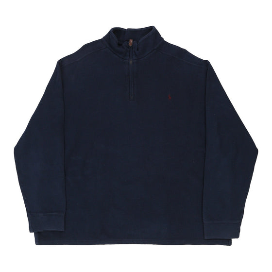 Vintage navy Ralph Lauren 1/4 Zip - mens xx-large