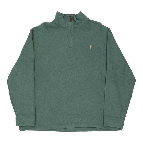 Vintage green Ralph Lauren 1/4 Zip - mens xx-large