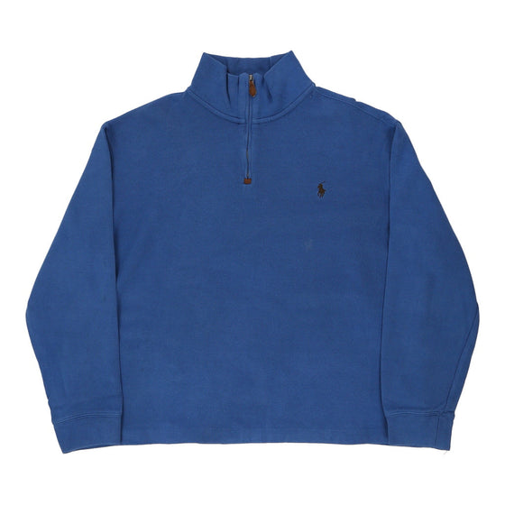 Vintage blue Ralph Lauren 1/4 Zip - mens large