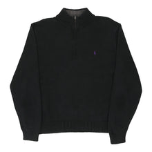  Vintage black Ralph Lauren 1/4 Zip - mens xx-large