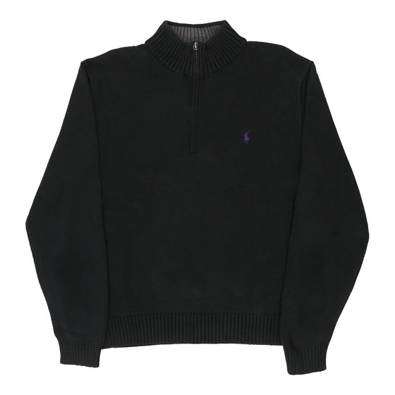 Vintage black Ralph Lauren 1/4 Zip - mens xx-large