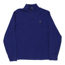  Vintage blue Ralph Lauren 1/4 Zip - mens medium