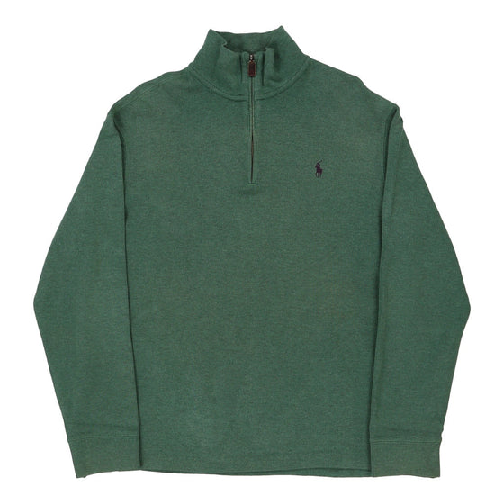 Vintage green Ralph Lauren 1/4 Zip - mens large