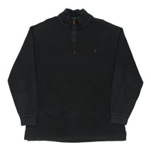  Vintage black Ralph Lauren 1/4 Zip - mens x-large