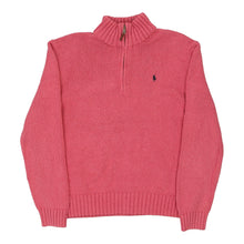  Vintage pink Ralph Lauren 1/4 Zip - mens x-large