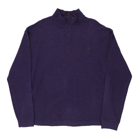 Vintage purple Ralph Lauren 1/4 Zip - mens xx-large