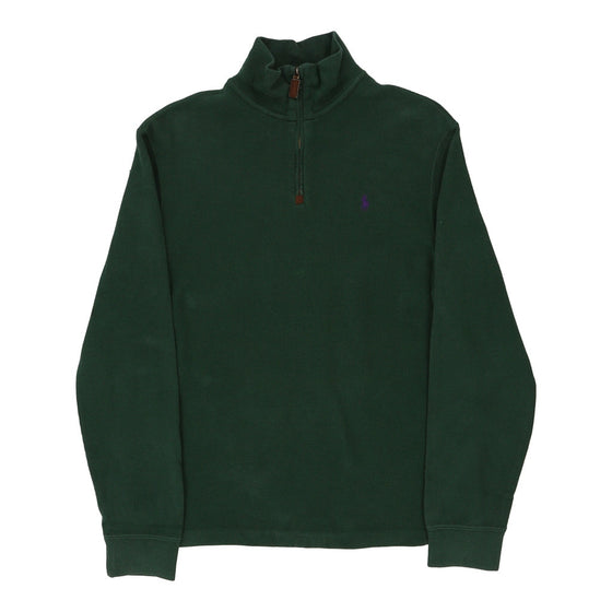 Vintage green Ralph Lauren 1/4 Zip - mens small