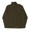 Vintage khaki Ralph Lauren 1/4 Zip - mens x-large