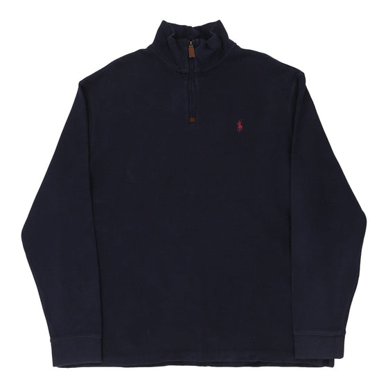 Vintage navy Ralph Lauren 1/4 Zip - mens x-large