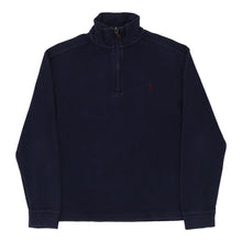  Vintage navy Ralph Lauren 1/4 Zip - mens medium