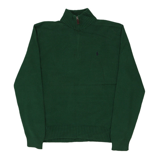 Vintage green Ralph Lauren 1/4 Zip - mens medium