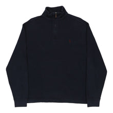  Vintage navy Ralph Lauren 1/4 Zip - mens medium