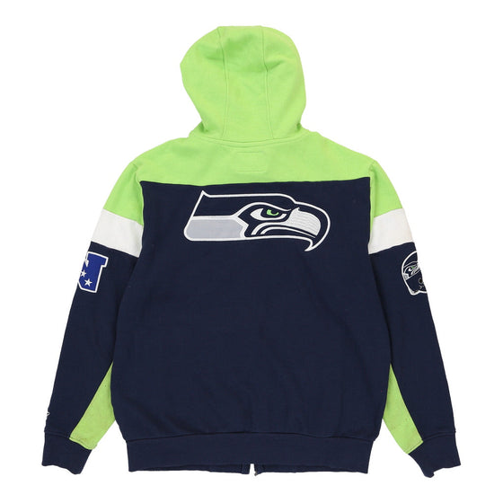 Seattle Seahawks Color Block Men's Nike NFL Pullover Hoodie.