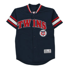  Vintage navy Minnesota Twins Age 12. True Fan Jersey - boys medium