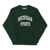 Vintage green Michigan State Steve & Barry Sweatshirt - mens x-small