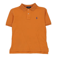  Vintage orange Age 8 Ralph Lauren Polo Shirt - boys small