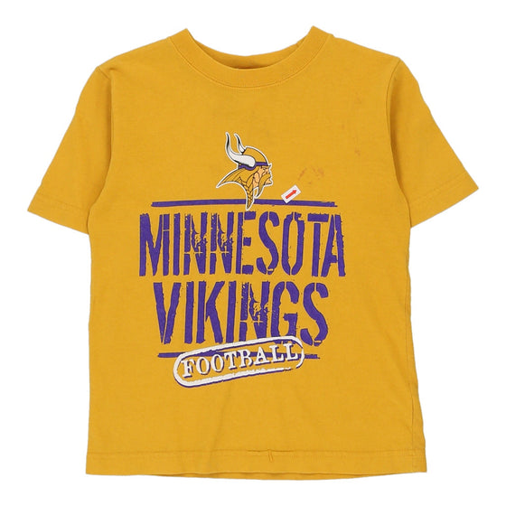 Vintage yellow Age 4-5 Minnesota Vikings Nfl Team Apparel T-Shirt - boys x-small