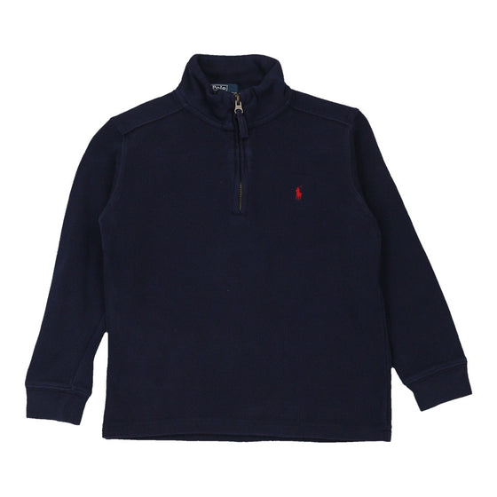 Vintage navy Age 6 Ralph Lauren 1/4 Zip - boys small