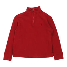  Vintage red Age 6-7 Ralph Lauren 1/4 Zip - boys small