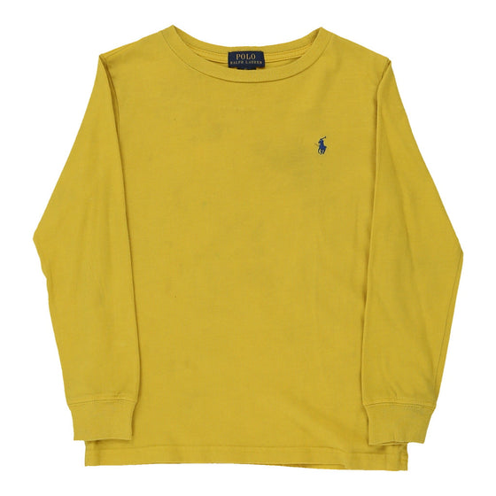 Vintage yellow Age 5 Ralph Lauren Long Sleeve Top - boys x-small