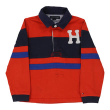  Vintage red Age 5 Tommy Hilfiger Rugby Shirt - boys x-small