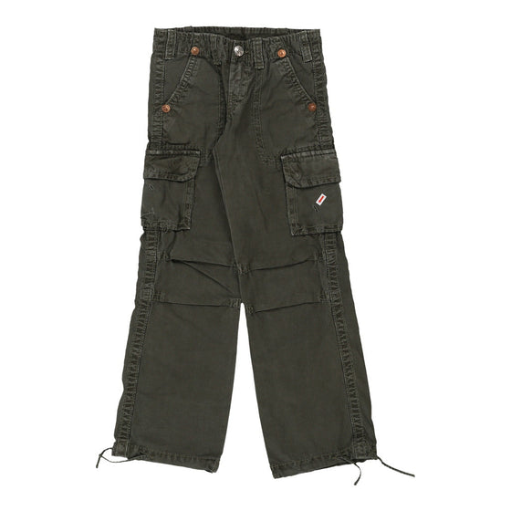 Vintage green Age 8 True Religion Cargo Trousers - boys 25" waist