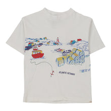  Vintage white Age 8-9 Atlantic Getaway Northern Getaway T-Shirt - boys medium