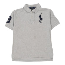  Vintage grey Age 6-7 Ralph Lauren Polo Shirt - boys small